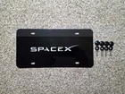 Space X Silver Laser Engraved Aluminum vanity plate