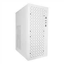 V600 High Airflow Micro ATX PC Case - Supports MATX, Mini - ITX - with White