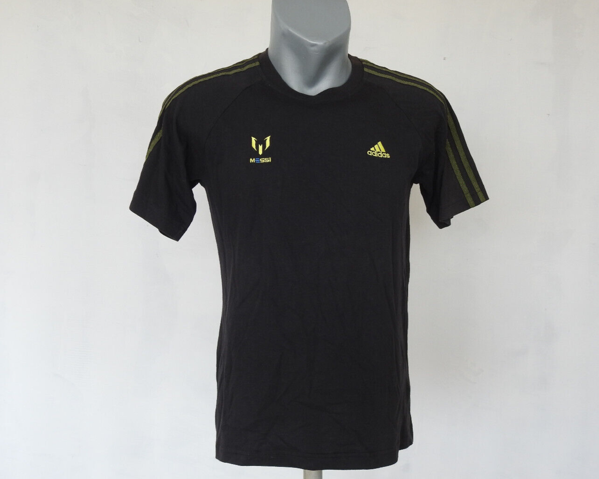 Lionel Messi 10 FAN Jersey Adidas Black Shirt Size Boys XL Soccer