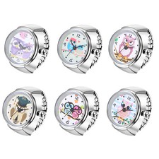Night Owl Finger Ring Watches Elastic Band Quartz Analog Watch Creative Gift