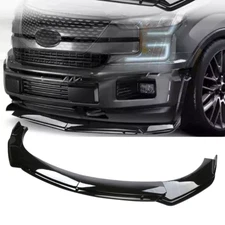 Gloss Black Car Front Bumper Spoiler Lip Splitter Body Kits For Ford F150 F-150