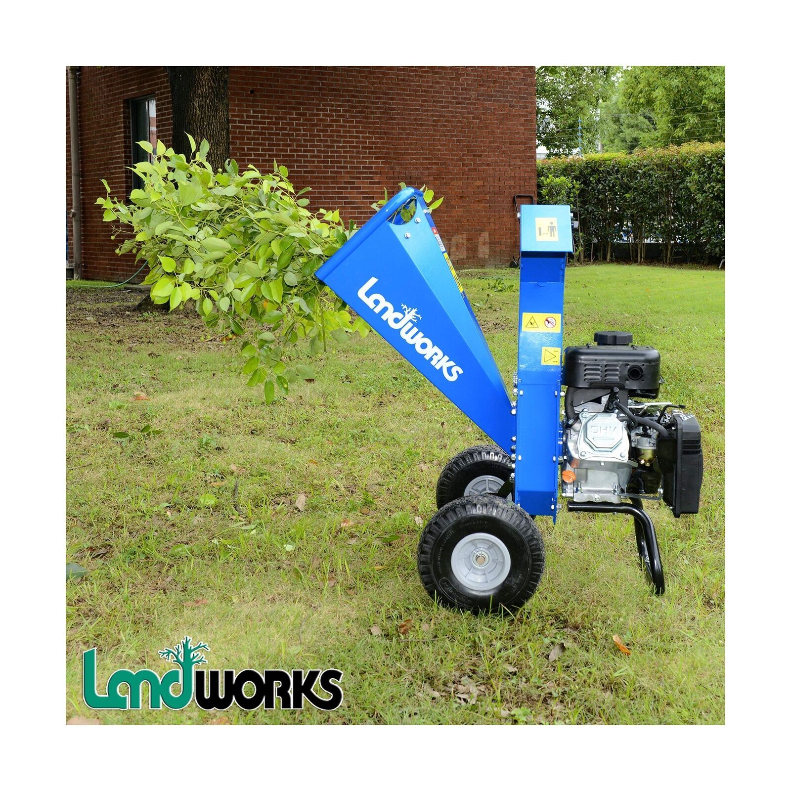Landworks Mini Wood Chipper Shredder Mulcher Heavy Duty 7HP Compact