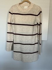 LINE AND DOT IVORY SWEATER DRESS SIZE S