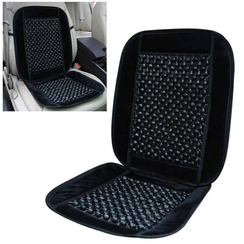 Beaded Seat Covers Cushion Comfy Massage Back Wooden Car Van & Lorry