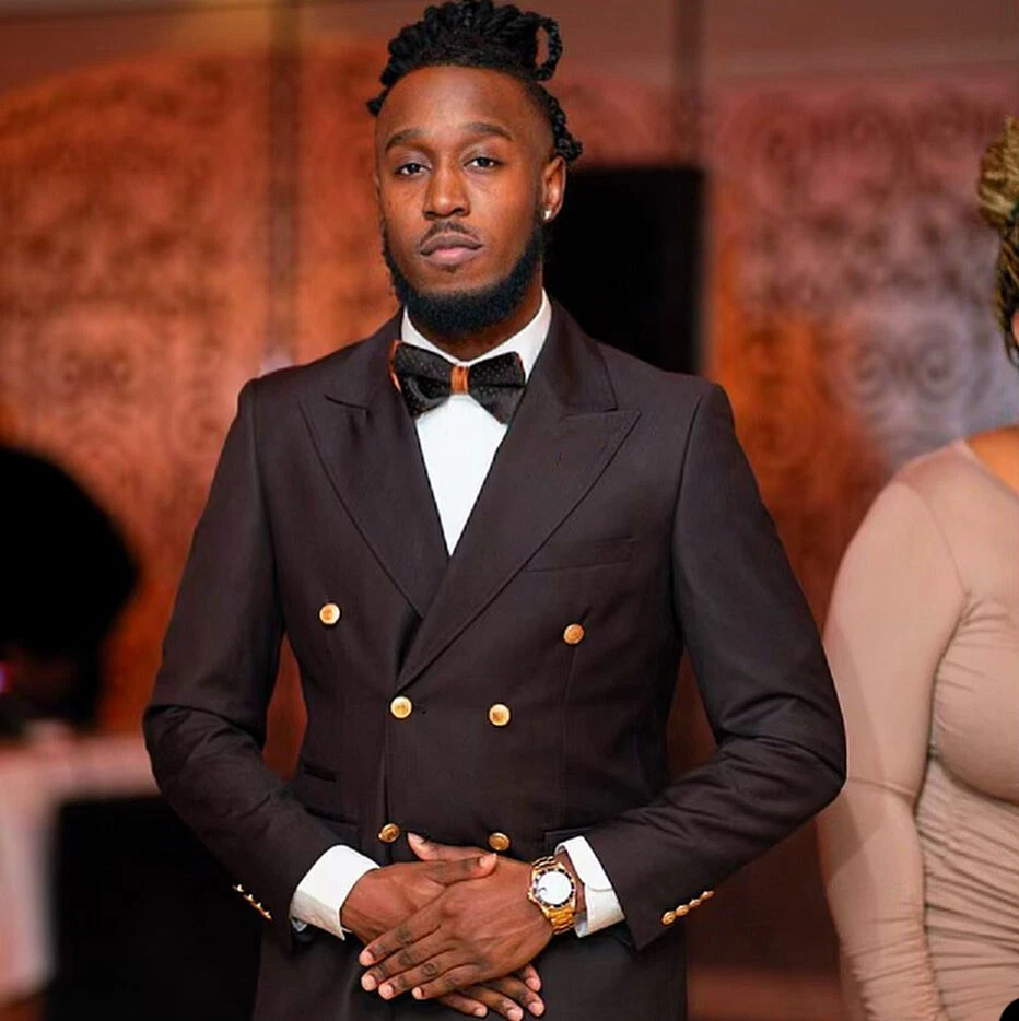 Bow tie double breasted suit sale