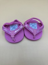 Build A Bear Workshop Pink Glitter Flip Flops Sandals