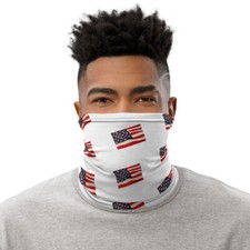 National Flag Neck Gaiter Made In USA Memorial Day Face mask