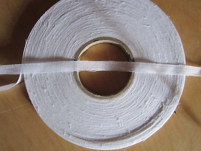 MARKEN WARE (0,08 € /m) 100 m ca : 8 mm breit Bügeleinlage zu Verstärken Weiß ( 100m1scrb