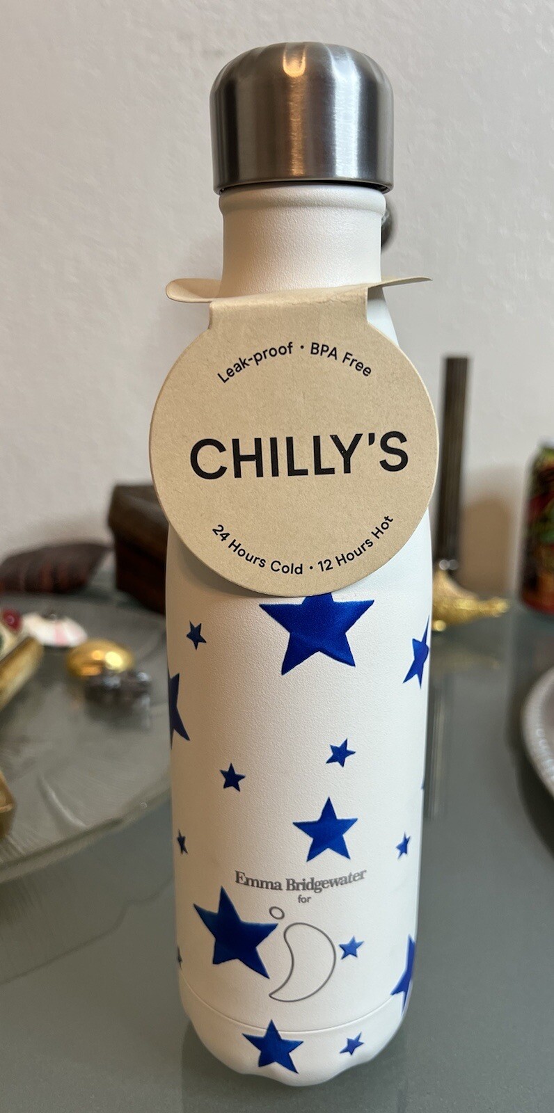 Chilly&rsquo;s Water Bottle Emma Bridgewater 500ml Starry Skies 