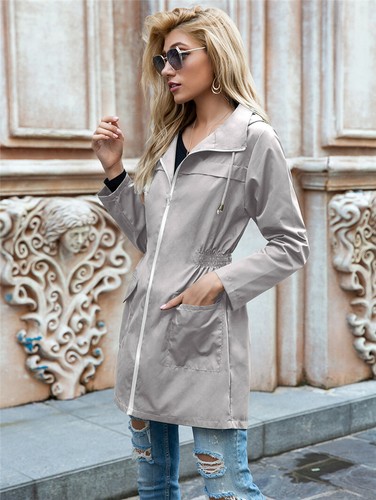 Outdoor-Damenjacke Regenmantel Damen Wind Regen Wald Mantel Oberbekleidung UK - Bild 9 von 22