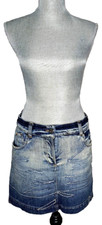 Christian Dior Washed Blue Mini Jeans Skirt Women Size Small