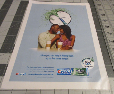 2011 Crest extra plus Scope Toothpaste, five times longer, Print Ad
