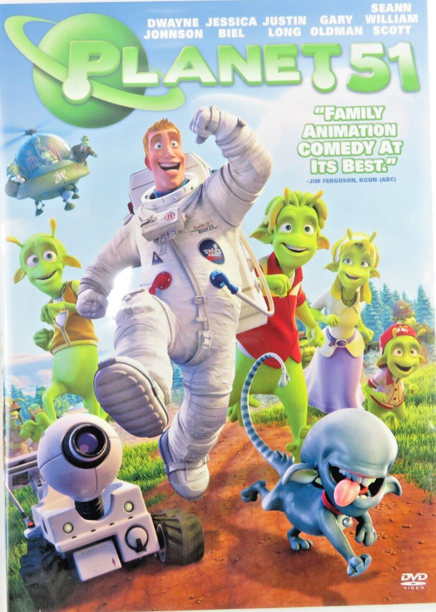 Planet 51 - Dwayne Johnson - Tristar Pictures (DVD, 2009, 1-Disc