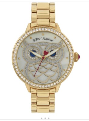 $95 Luxury Watch Betsey Johnson owl gold tone bracelet 20mm  display picture 2