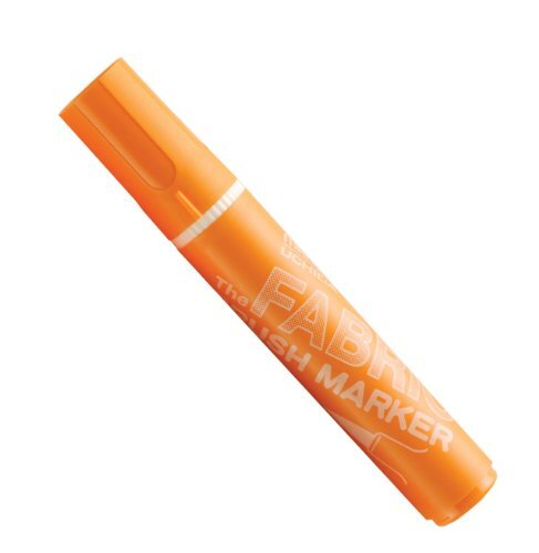 Marvy Fabric Brush Point Marker Art Supplies Orange