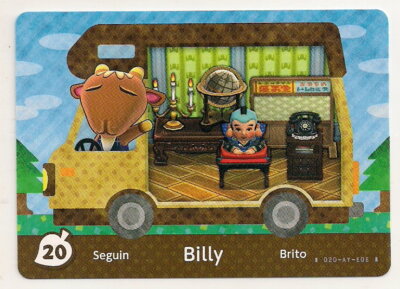 Animal Crossing amiibo Card: Billy 20 Welcome Series Goat RV