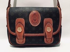  Vintage Pollini Abendhandtasche Mini Bag Monogramm Canvas Crossbody