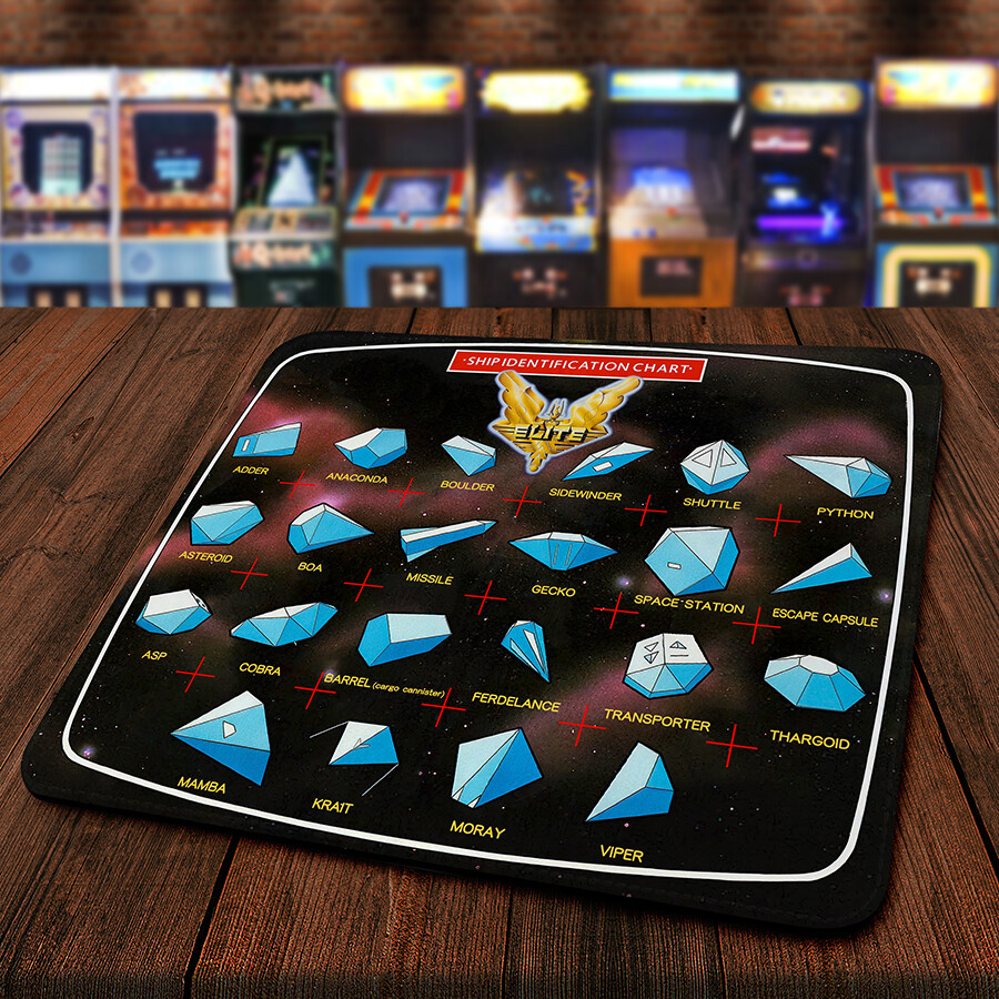 カプセル Elite (b) Sinclair ZX Spectrum Retro Computer Game Mousepad