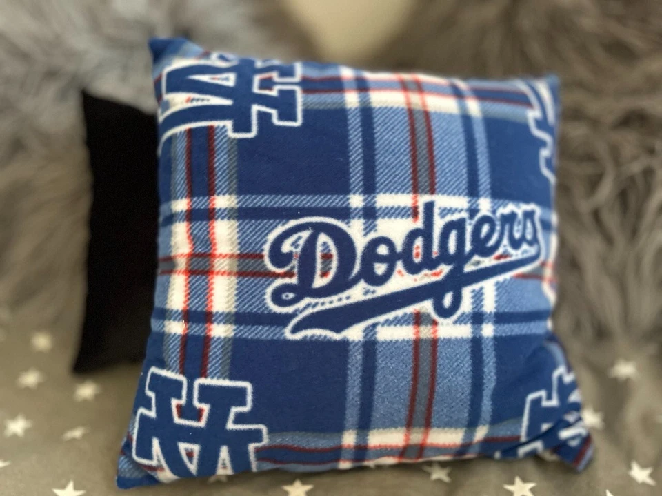 Acogedora almohada polar del equipo de béisbol de Los Ángeles decoración del hogar para fanáticos del béisbol regalo Foto 4 de 4