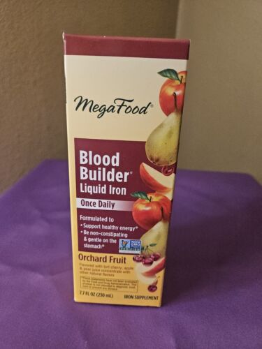 Blood Builder Liquid Iron, Once Daily, Orchard Fruit, 7.7 fl oz (230 ml)