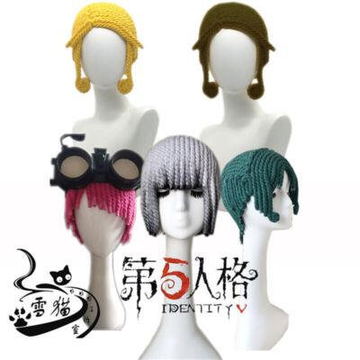 Cos Identity V Mechanic Tracy Cosplay Wig Handmade Cotton Rope Thick Braid Hair