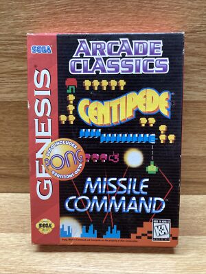Arcade Classics  (Sega Genesis, 1996) Complete in Case