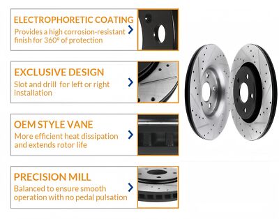 Rear Brake Rotors Premium Ceramic Pads Hubs for Lexus Rear Brake Rotors Premium Ceramic Pads Hubs for Lexus