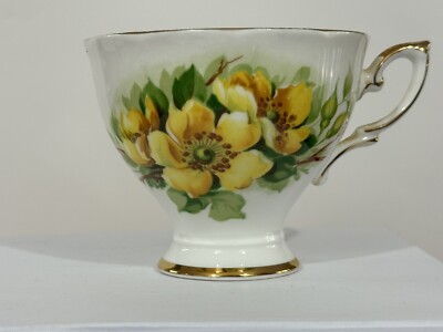 Royal Standard Fine Bone China Tea Cup. Made in England. Mint Green & Floral.