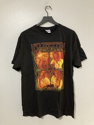 Vintage Led Zeppelin Shirt Mens Large Zoso Rock Band Jimmy