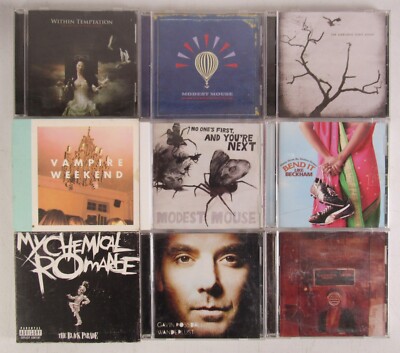 Punk Emo Rock Lot of 18 CD's Modest Mouse My Chemical Romance NFG Plain White Ts