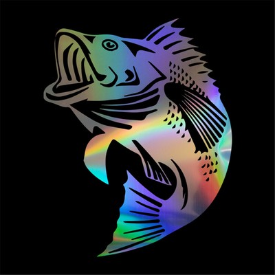 Download 2pcs Largemouth Bass Fish Jumping Art Decal Window Laptop Car Door Stickers Ebay