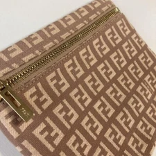 FENDI pouch pink beige Color Used