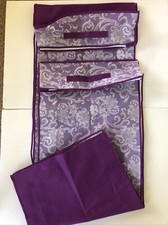 NWOT SMART HOME Zippered Garment Bags 17.5  x40  x5.5  Purple/White Paisley