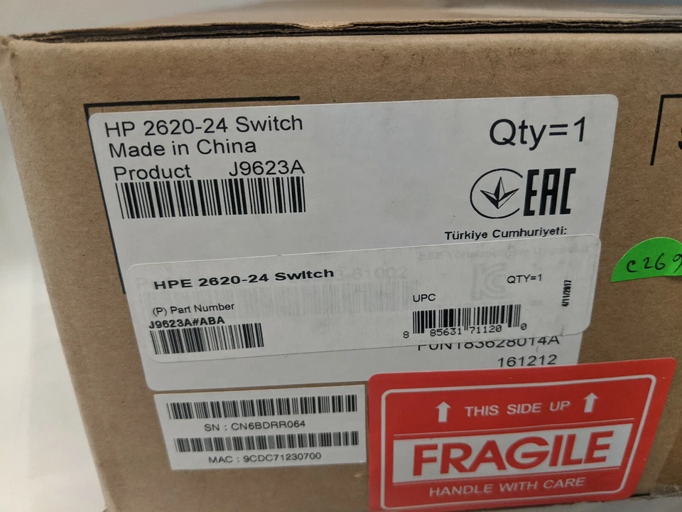 NEW SEALED - HP 2620-24 J9623A 24 PORTS ETHERNET SWITCH - Image 2 of 3