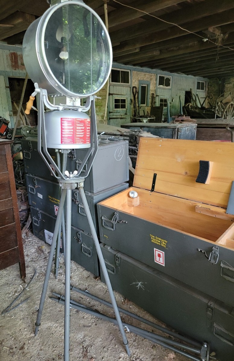 Vintage Swiss Military Tilley FL6 Kerosene Floodlamp Projector | eBay