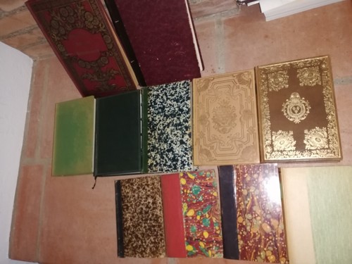 LOT DE 11 LIVRES ANCIENS RELIES.LITTERATURE.XXe.ZOLA,LA FONTAINE,LA BRUYERE.... - Picture 6 of 19