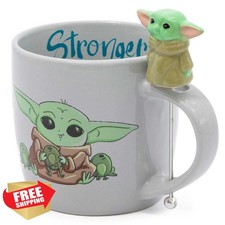 Disney Star Wars The Child Stirrer Mug Ceramic Coffee Cup Collectible