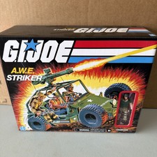GI Joe Retro Collection A.W.E. Striker Vehicle & Crankcase Figure Sealed 2020