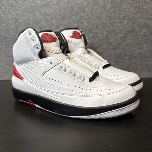 Nike Air Jordan 2 Retro OG Chicago Gr Eu 39 Weiß Rot Herren