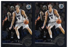 DIRK NOWITZKI PAIR 2002-03 TOPPS CHROME 29 DALLAS MAVERICKS HOF