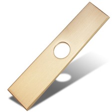 Faucet Plate Kitchen Sink Hole Cover 10 Inch Brushed Gold