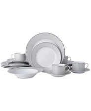 mikasa dinnerware set Percy Gray 20 Pieces Set Of 4