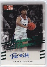 2021-22 Leaf Pro Set Power Moves Green Spectrum Foil /50 Andre Jackson Auto 07zl