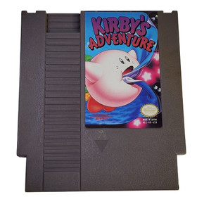 Kirby&rsquo;s Adventure NES Nintendo-Authentic- Comes W/ Plain Black Sleeve Protector