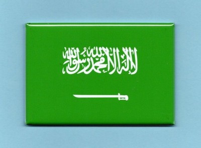 SAUDI ARABIA *2X3 FRIDGE MAGNET* FLAG BANNER NATIONAL SYMBOL DESIGN COLOR 