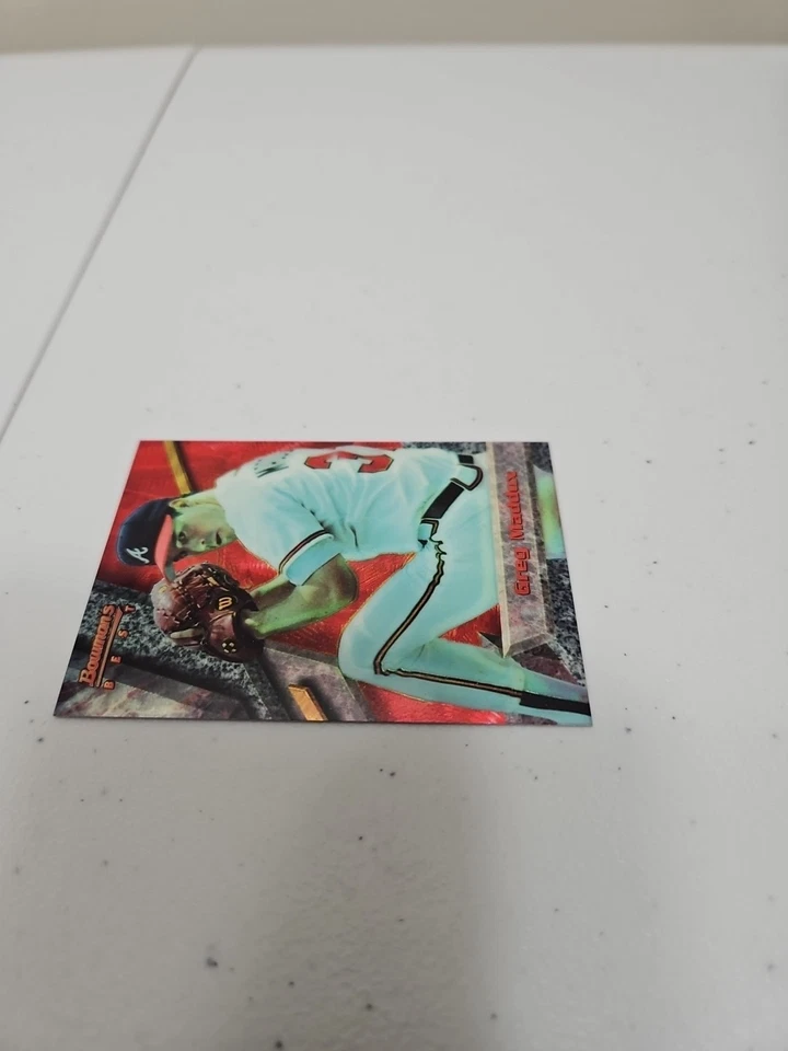 1994 Bowman's Best - Red Greg Maddux #36 переливающаяся карточка - Изображение 4 из 4