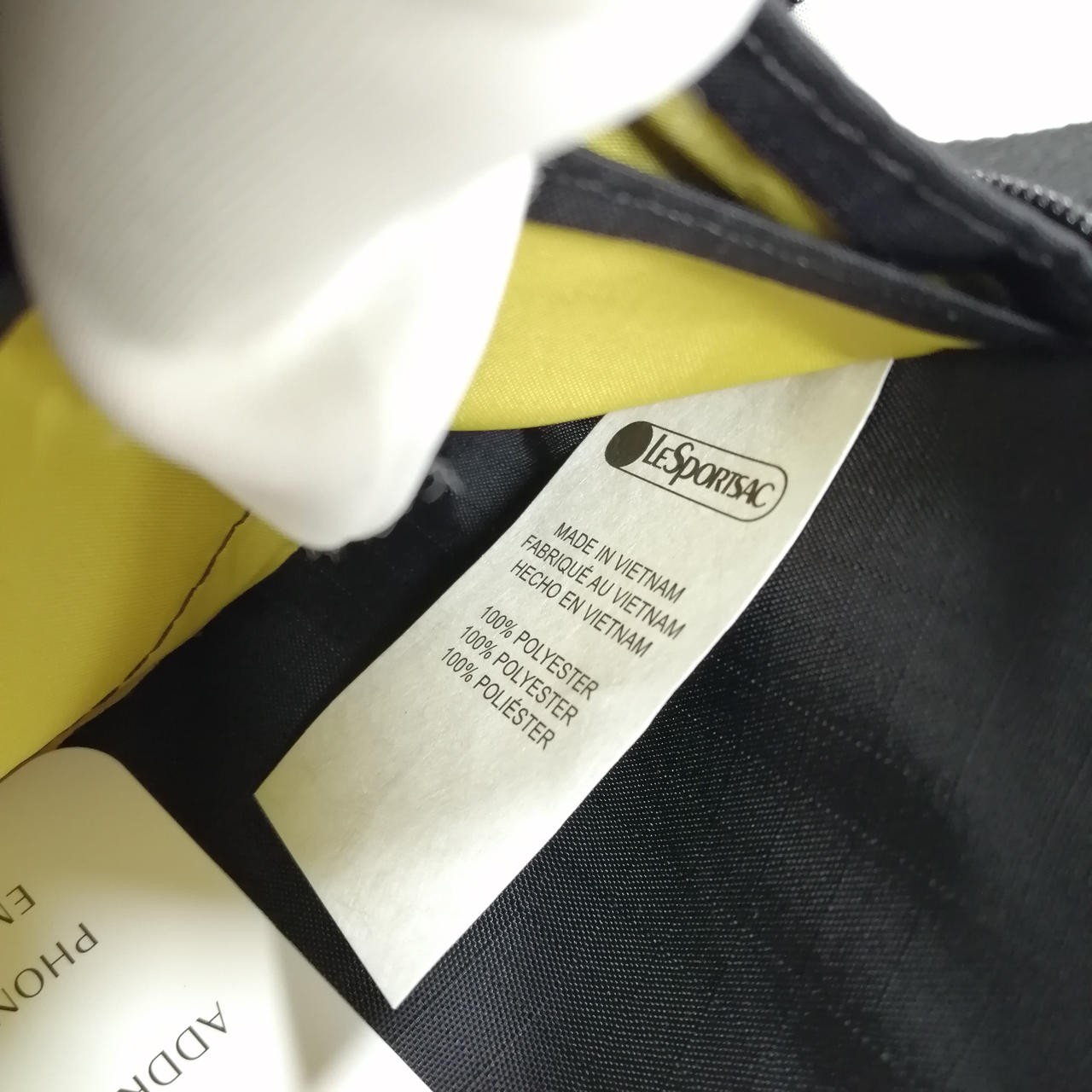 Strap Long Wallet Python Pattern White Black Lesp… - image 9