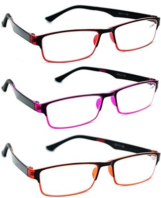 Alle 2 Paar Acetat & Gummi Ultra Lite Mode Lesebrille 4 Farben MT115