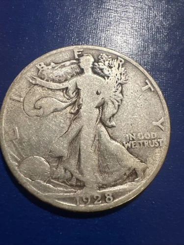 1928-S  walking liberty half dollar Good Date/mint A Favorite Of Collector’s