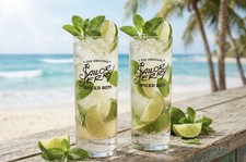 Set Of 2 Sailor Jerry 32cl Glasses Brand New